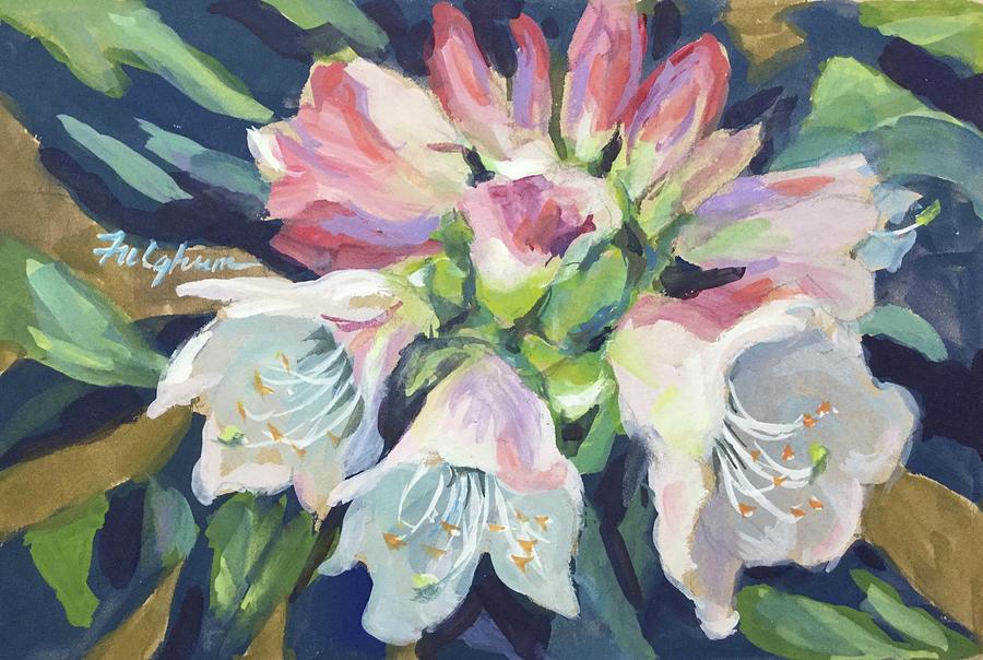 Floral Painting - Rhododendron  by Martha Fulghum
