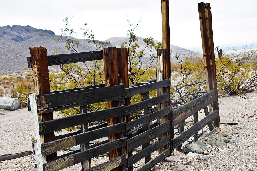 Rhyolite Fence Photograph by Kyle Hanson
