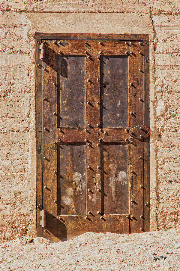 Rhyolite Jail Door Photograph by Jurgen Lorenzen