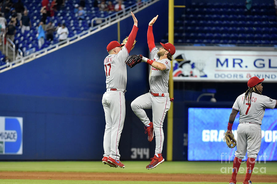 Rhys Hoskins And Bryce Harper Photograph by Eric Espada Rhys Hoskins And Bryce Harper Photograph by Eric Espada