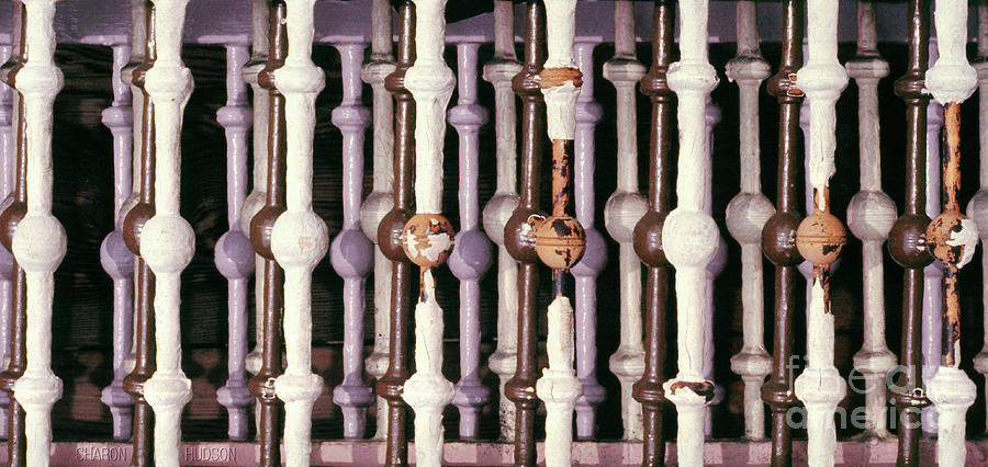 abstract rhythm photographs - Balusters Photograph by Sharon Hudson