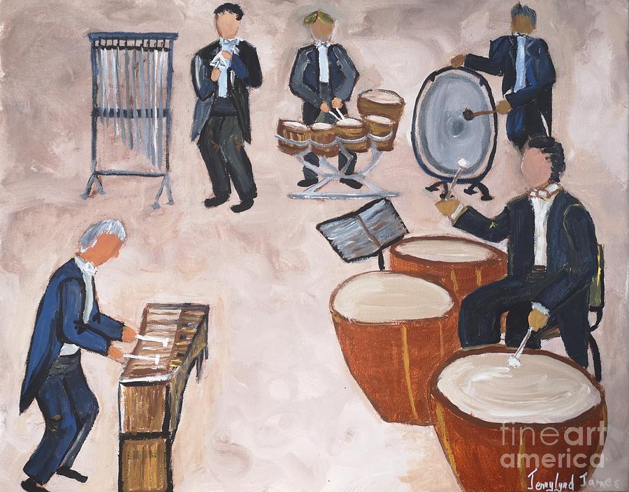 Drum Painting - Rhythm Section by Jennylynd James