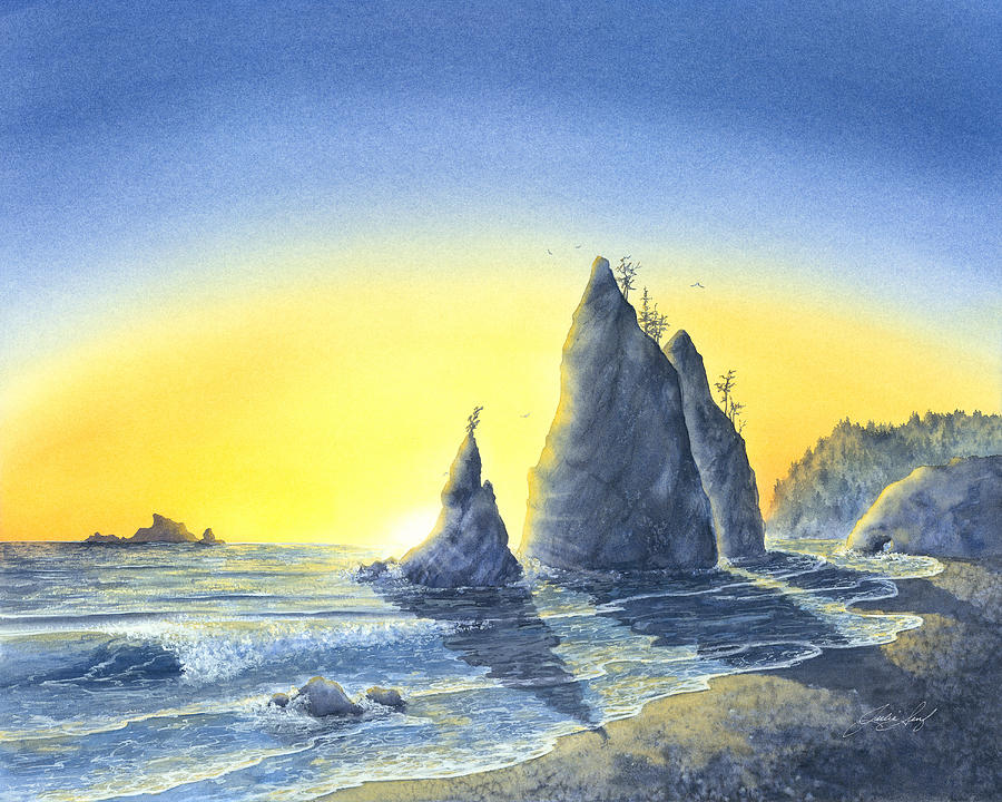 Nature Painting - Rialto Beach by Julie Senf