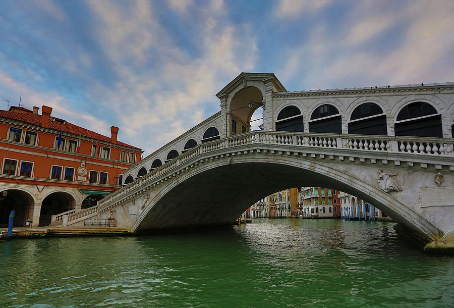 Rialto bridge in Venice at morning Photograph by Mikhail Kokhanchikov