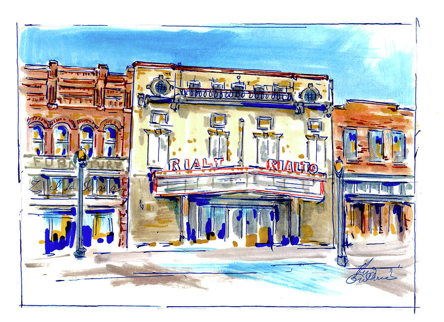 Rialto Theater Event Venue Painting Painting