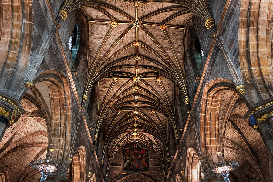 Rib Vault in St Giles Cathedral in Edinburgh Photograph by Artur Bogacki