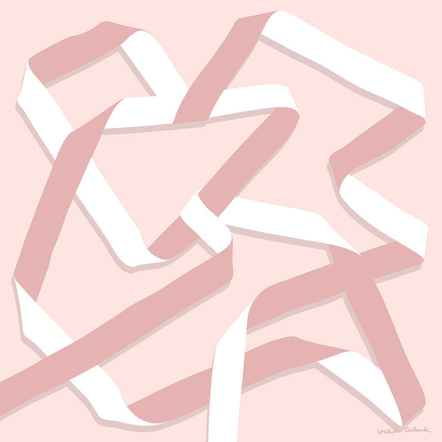 Ribbon 12 in blush Painting by Nikita Coulombe