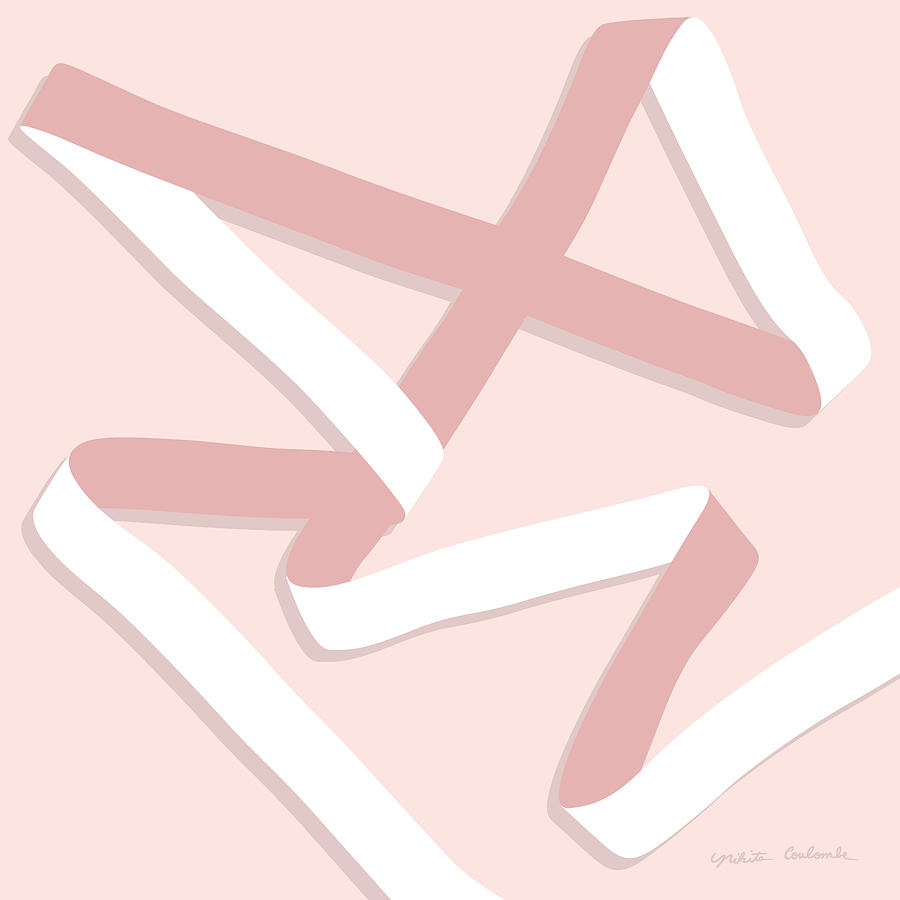 Ribbon 9 in blush Painting by Nikita Coulombe
