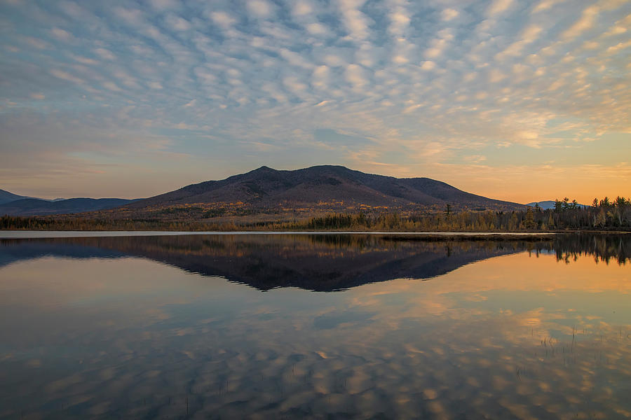 Ribbon Cloud Sunset Reflections Photograph by White Mountain Images