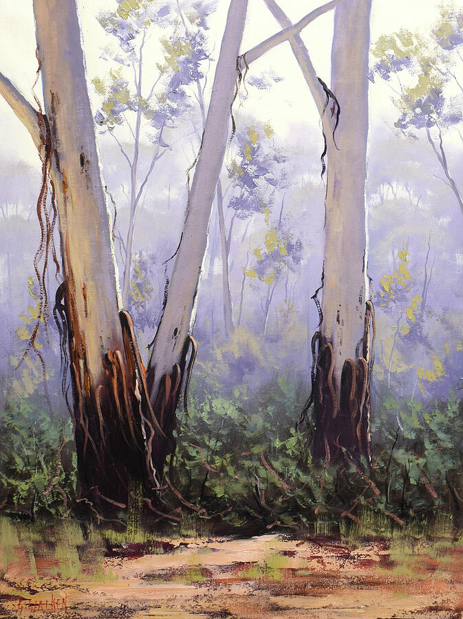 Ribbon Gum trees Painting by Graham Gercken Ribbon Gum trees Painting by Graham Gercken