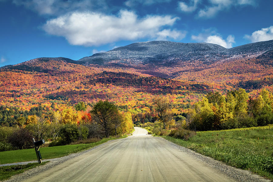 Ribbon of Vermont Road up to Mount Mansfield Photograph by Jeff Folger ...