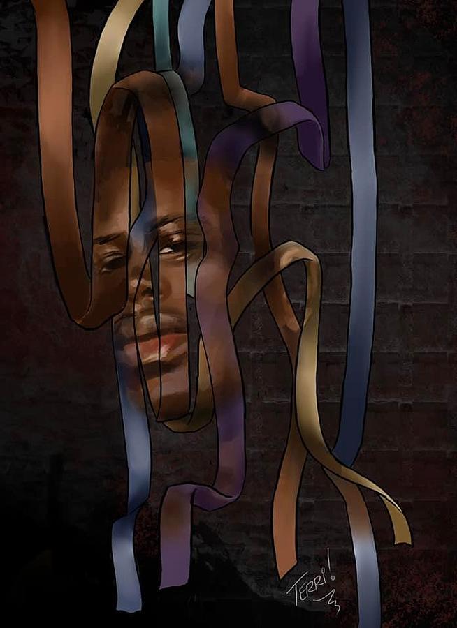 Ribbons Motif 5 Digital Art by Terri Meredith
