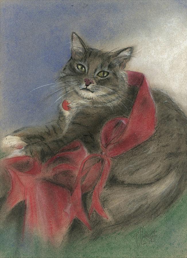 Ribbons the Cat Pastel by PJ Lewis