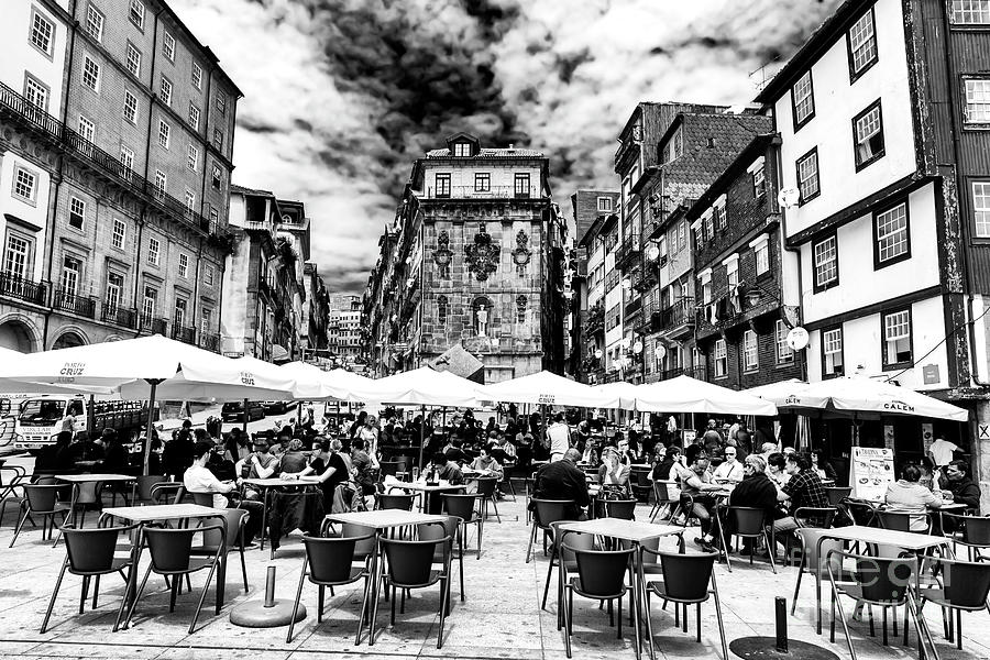Ribeira Lunch in Porto Photograph by John Rizzuto