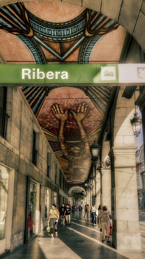 Ribera Arcade hands side Photograph by Micah Offman