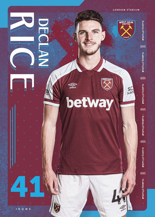 Rice Poster West Ham United Tapestry - Textile by Luke MENDENHALL ...