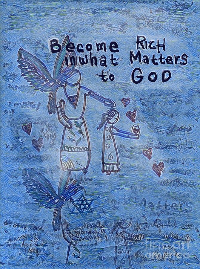 Rich Angels Painting by Christine Tyler