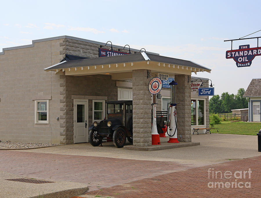 Rich Auto Dealer and Gas Station 7318 Photograph by Jack Schultz