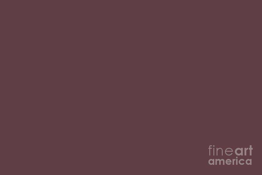 Rich Burgundy Red Solid Color - Hue - Shade- Colour Pairs To Sherwin Williams Deep Maroon SW 0072 Digital Art by PIPA Fine Art - Simply Solid