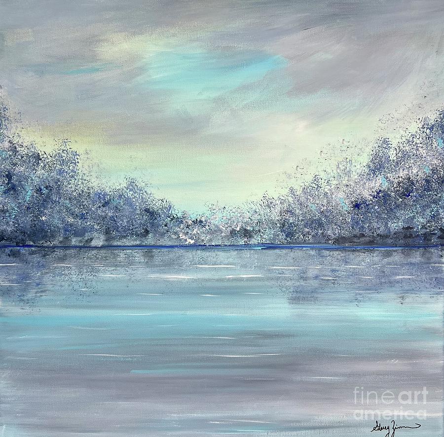 Rich Serenity  Painting by Stacey Zimmerman