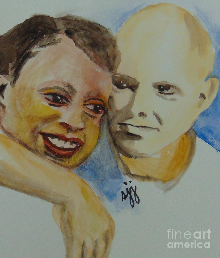 Richard and Mildred Loving Painting by Saundra Johnson