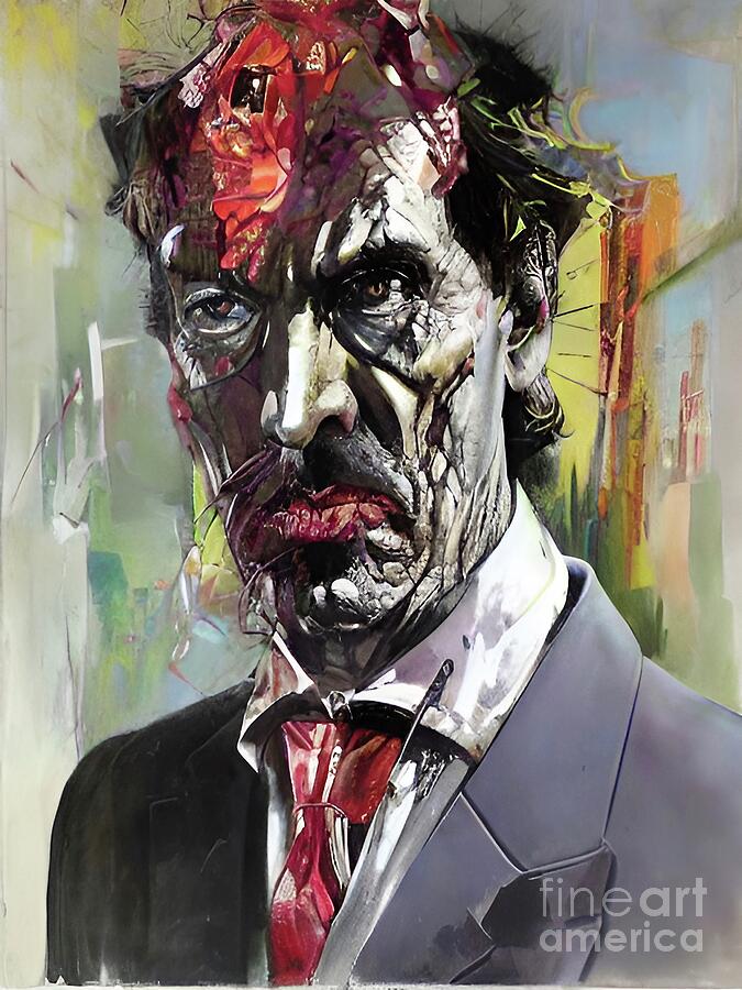 Richard Hamilton expressionist portrait Digital Art by Christina Fairhead Art and Merch Richard Hamilton expressionist portrait Digital Art by Christina Fairhead Art and Merch