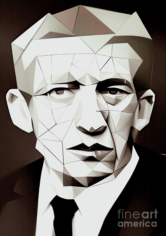 Criminal Richard Speck geometric portrait Digital Art by Christina Fairhead