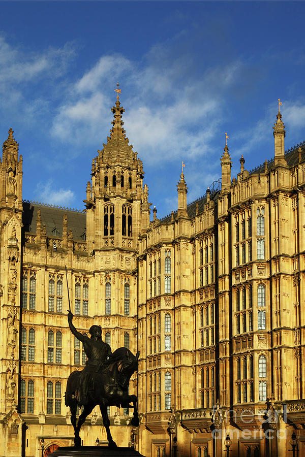 Richard the Lionheart and Palace of Westminster London Photograph by James Brunker