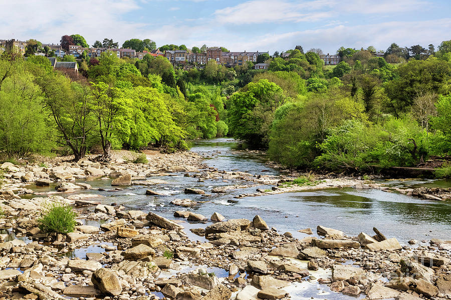 Richmond and the River Swale, North Yorkshire, UK Photograph by Colin and Linda McKie