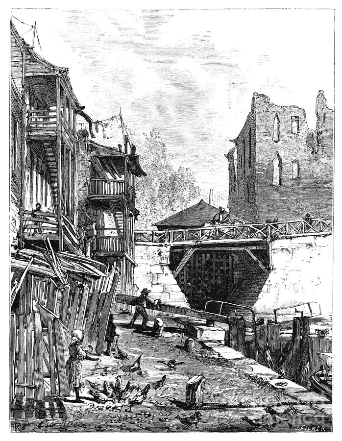 Richmond Canal Drawing by Harry Fenn