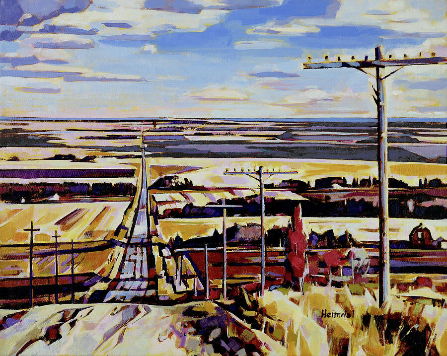 Richmond Hill looking East circa, 1933 Painting by Tim Heimdal