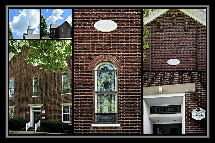 Richmond Methodist Church Collage Photograph by Kathy K McClellan