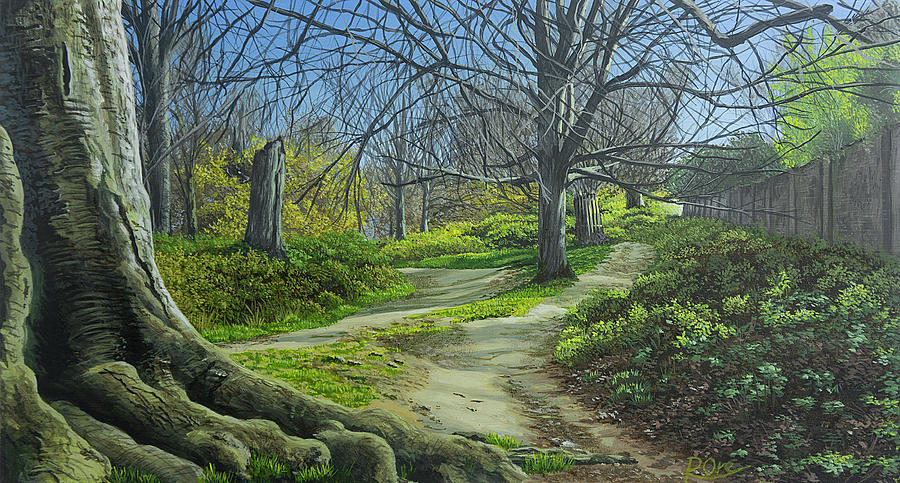 Richmond Park Painting - Richmond Park in April by Raymond Ore