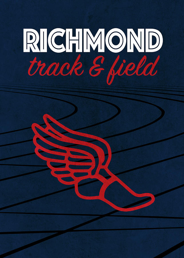 Richmond Track and Field Sports Vintage Poster Mixed Media by Design
