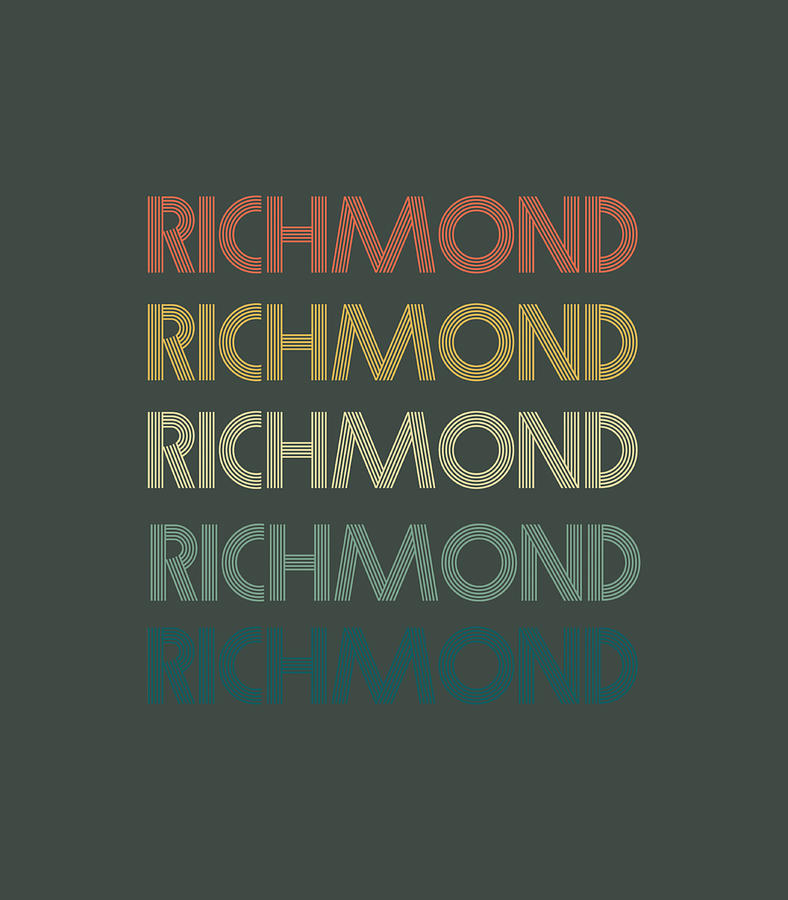 Richmond Virginia Pride Vintage State Va Retro 70s Digital Art By Vansh 