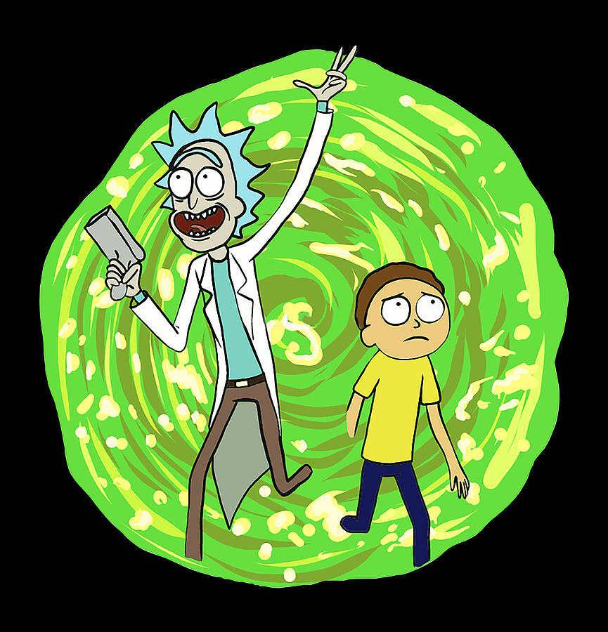 Rick and morty painting - Artwork