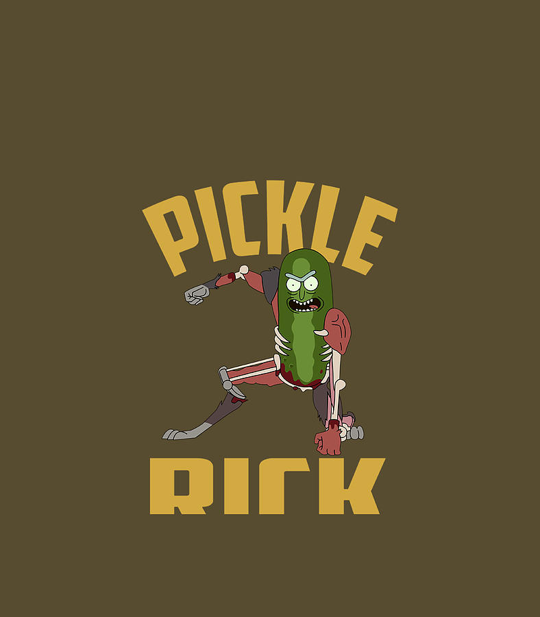 Rick and Morty Pickle Rick Ground Punch Digital Art by Obanz Caris ...