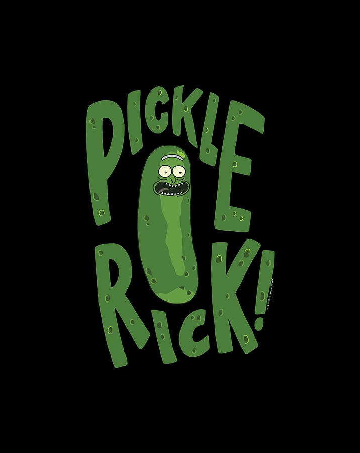 Rick and Morty Pickle Rick Warts Digital Art by Jessika Bosch