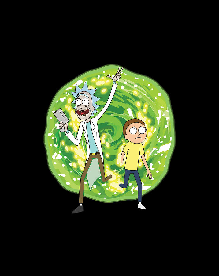 Rick And Morty Rick And Morty Portal Digital Art by Sue Mei Koh