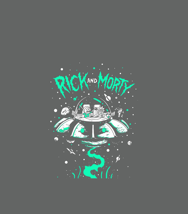 Rick and Morty Rick and Morty Spaceship 2 Color Digital Art by Carter Briar  - Pixels