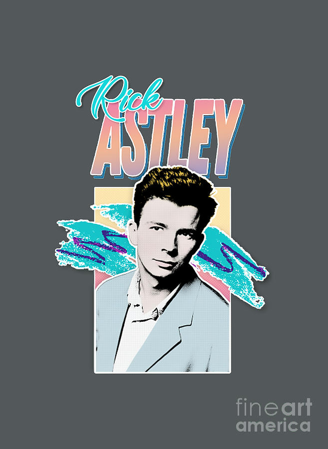 Rick Astley 80s Aesthetic Tribute Tapestry - Textile by Adam Walker