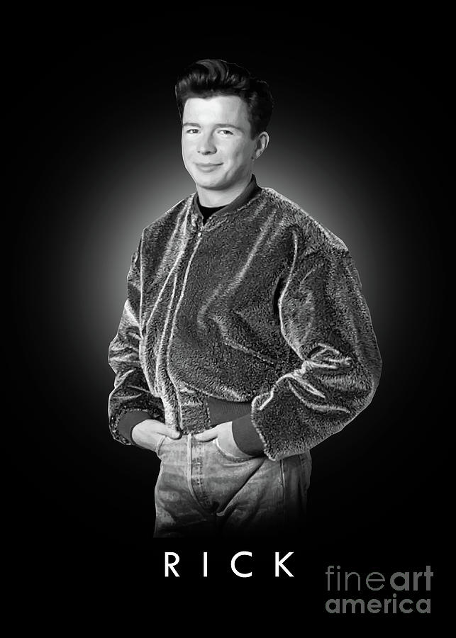 Rick Astley Digital Art by Bo Kev - Pixels