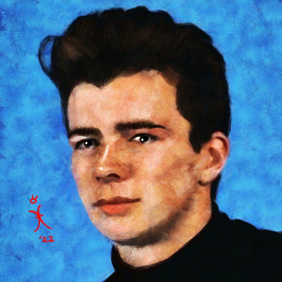 Rick Astley portrait Painting by Maciej Mackiewicz - Pixels