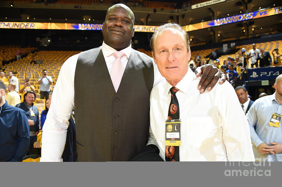 Rick Barry and Shaquille Oneal Photograph by Andrew D. Bernstein
