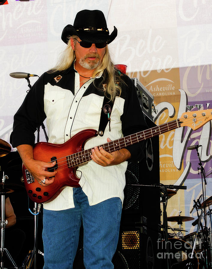 Guitar Still Life Photograph - Rick Willis Performing with The Marshall Tucker Band at Bele Che by David Oppenheimer