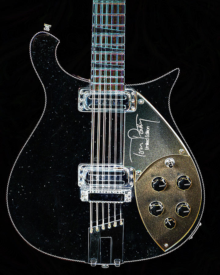 Rickenbacker 12 String Guitar in Color 111.2110B Photograph by M K Miller