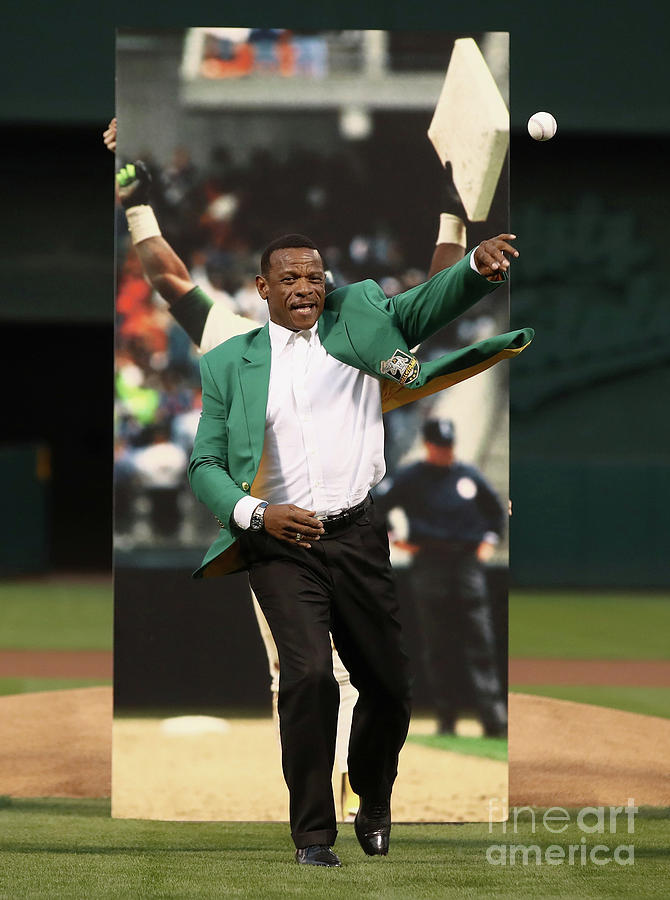 Rickey Henderson Photograph by Ezra Shaw Rickey Henderson Photograph by Ezra Shaw