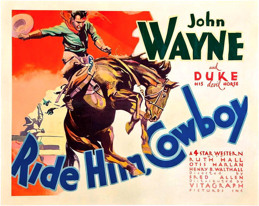 Ride Him Cowboy - 1932 Digital Art by Original Movie Poster Ride Him Cowboy - 1932 Digital Art by Original Movie Poster