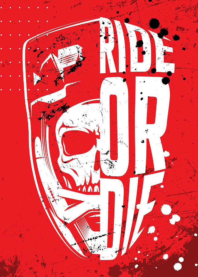 Ride or Die Poster Yuri Hoyda Tapestry - Textile by Juan Warton | Fine ...