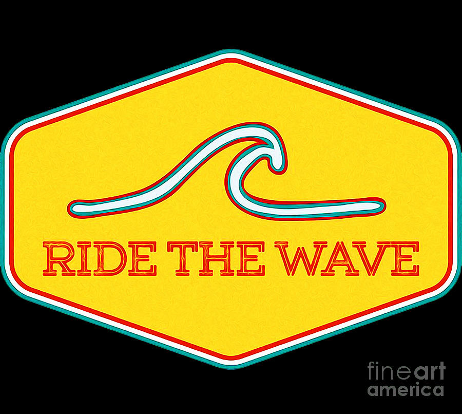 Ride The Wave Digital Art by Rahma Aulia - Fine Art America